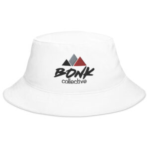 Embroidered Bucket Hat- White
