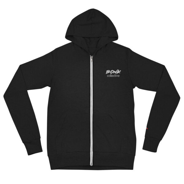 Embroidered full zip lightweight hoodie - Image 2